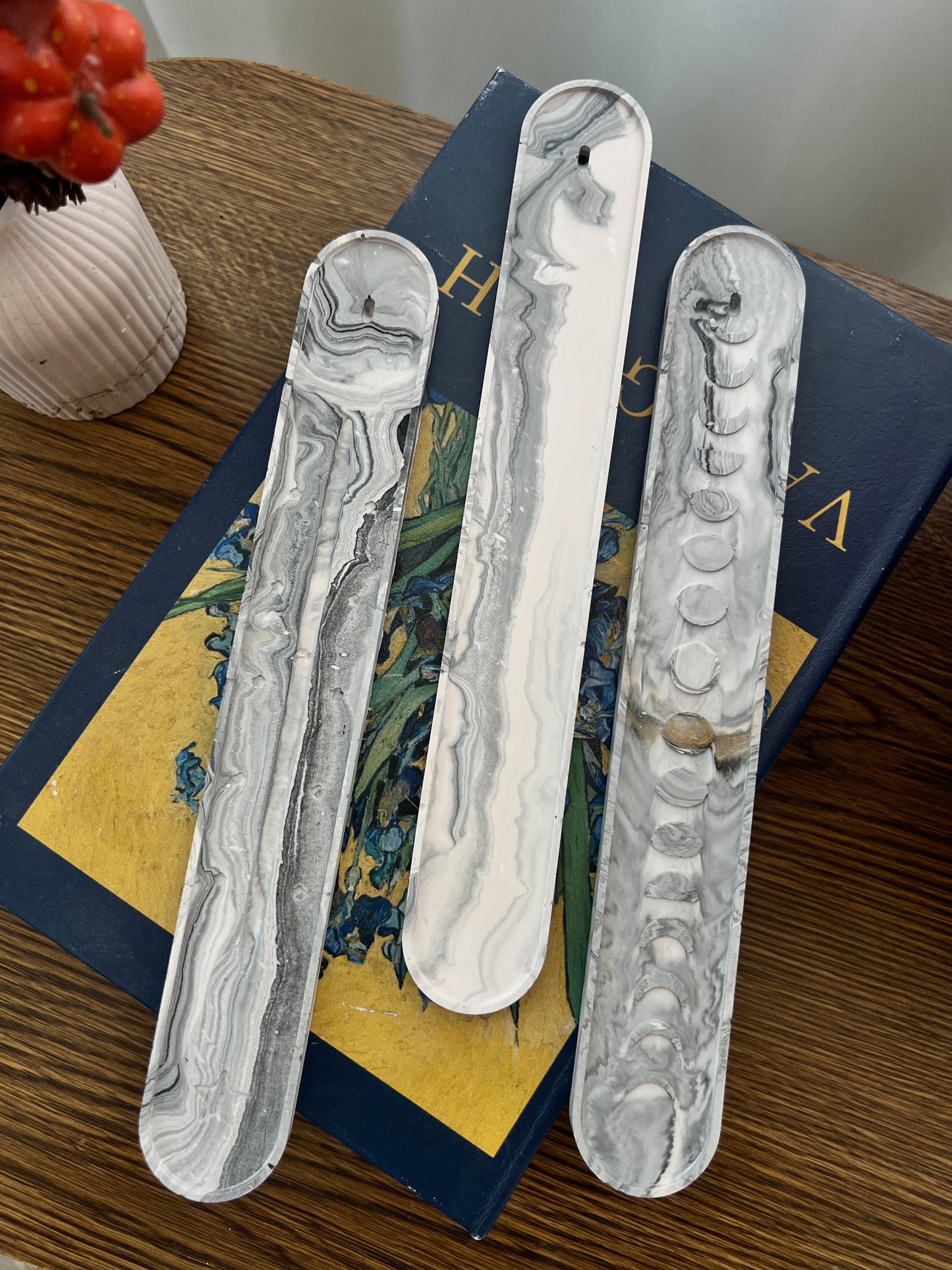 Marble Moon Phase Incense Holder