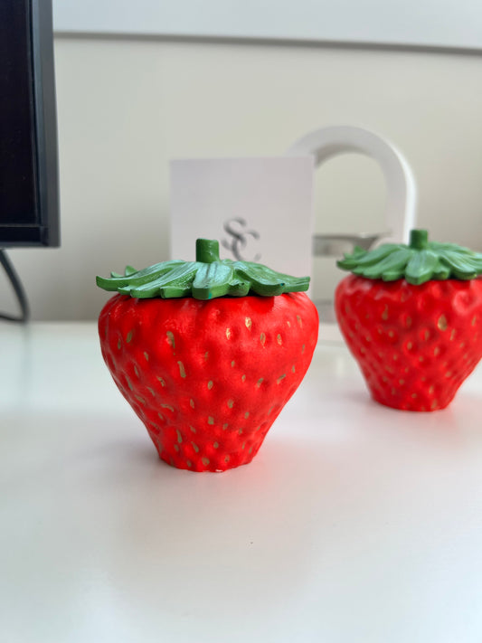 Strawberry candle
