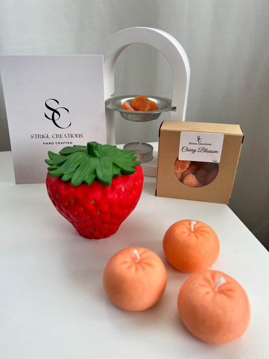 Strawberry candle