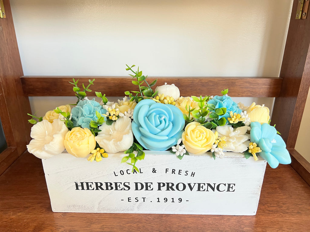 Floral tray bouquet