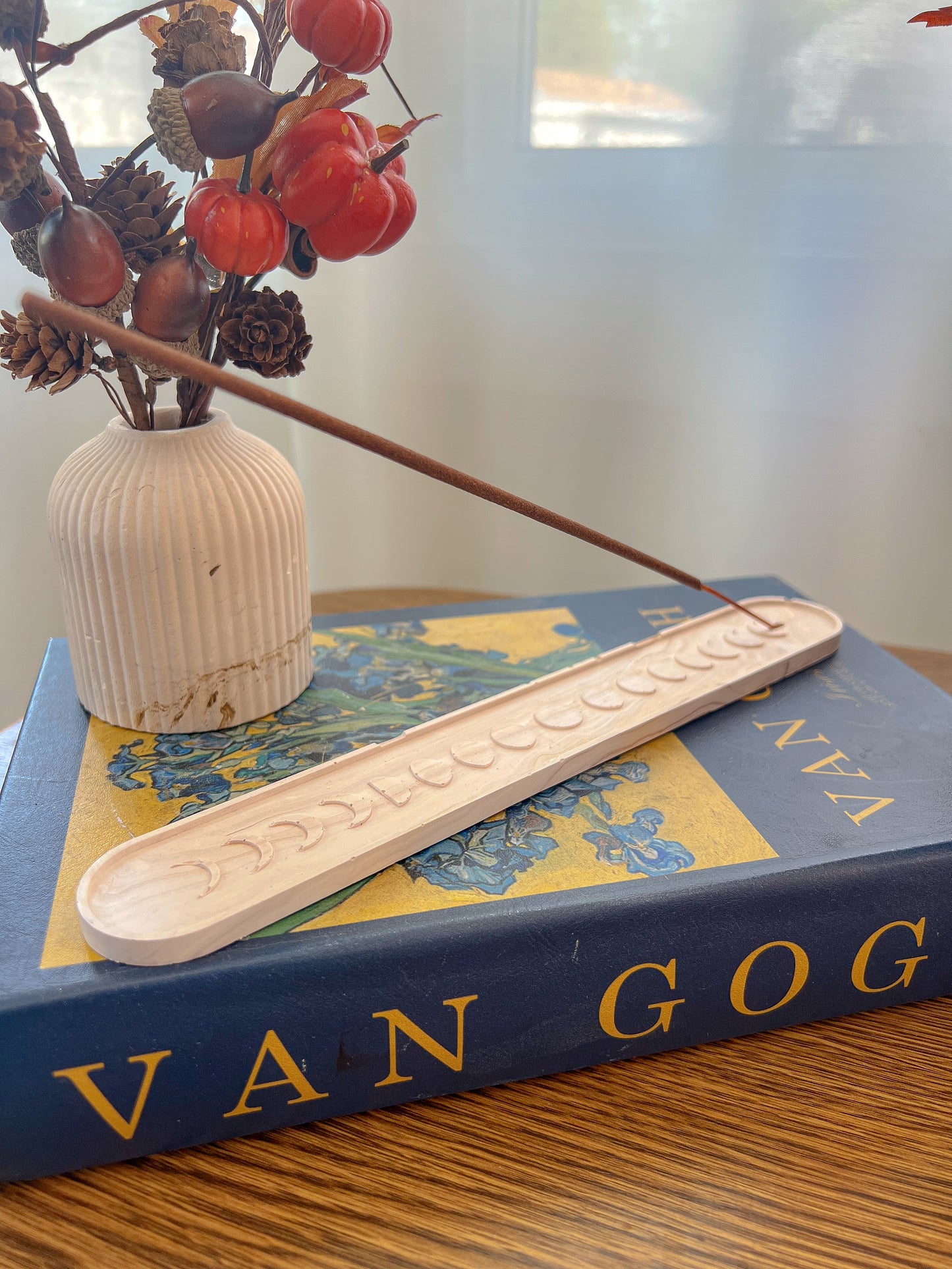 Marble Moon Phase Incense Holder