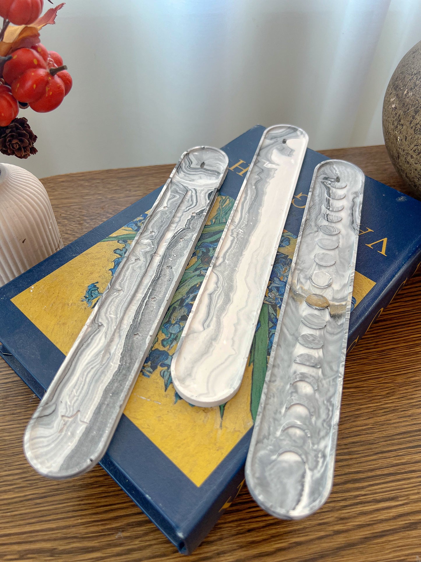 Marble Moon Phase Incense Holder